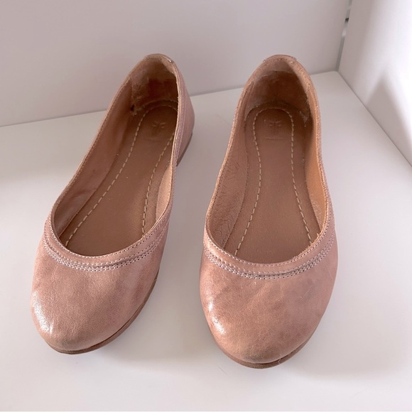 Frye Pink Leather Flats - Picture 2 of 8